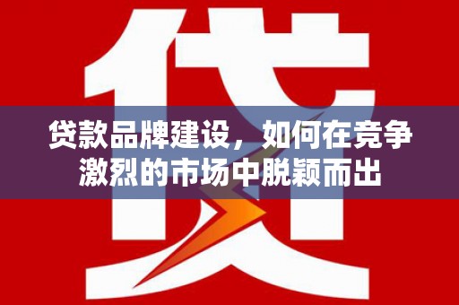 金溪贷款品牌建设，如何在竞争激烈的市场中脱颖而出