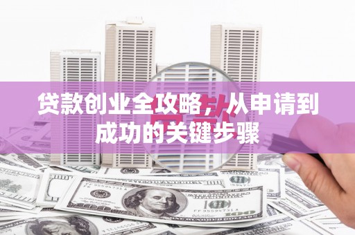金溪贷款创业全攻略，从申请到成功的关键步骤