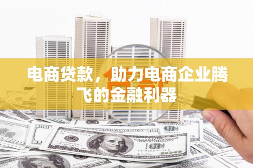 金溪电商贷款，助力电商企业腾飞的金融利器