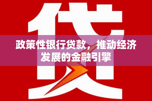 金溪政策性银行贷款，推动经济发展的金融引擎