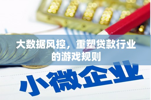 金溪大数据风控，重塑贷款行业的游戏规则