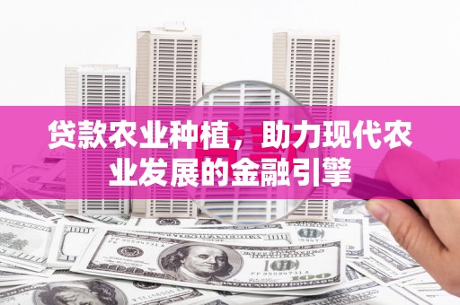 金溪贷款农业种植，助力现代农业发展的金融引擎