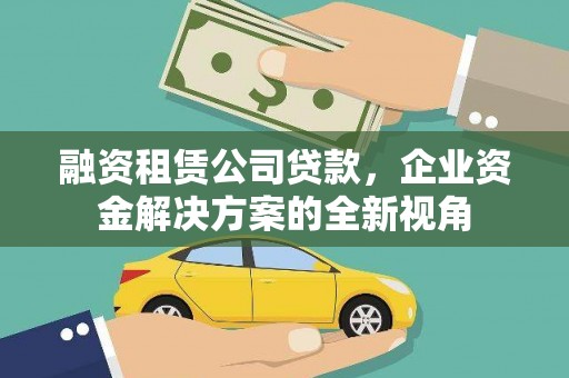 金溪融资租赁公司贷款，企业资金解决方案的全新视角