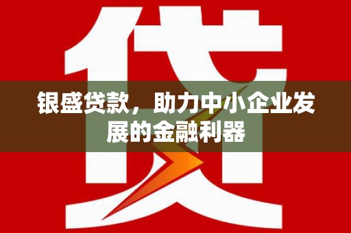 金溪银盛贷款，助力中小企业发展的金融利器