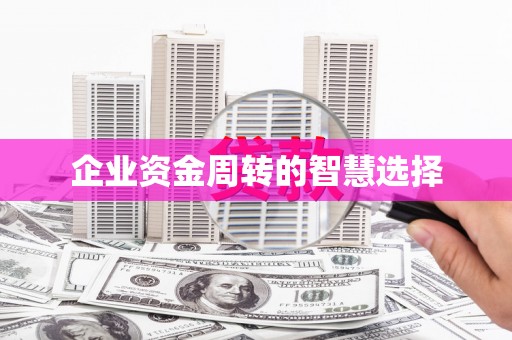 金溪企业资金周转的智慧选择