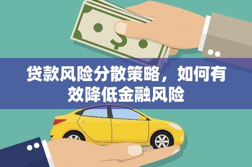 金溪贷款风险分散策略，如何有效降低金融风险