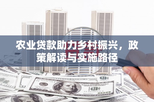金溪农业贷款助力乡村振兴，政策解读与实施路径