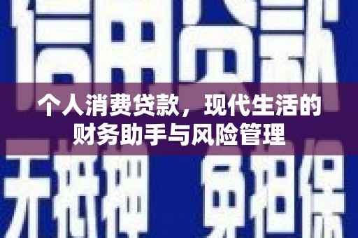 金溪个人消费贷款，现代生活的财务助手与风险管理