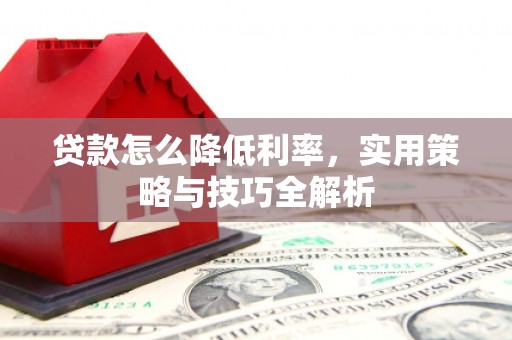 金溪贷款怎么降低利率，实用策略与技巧全解析