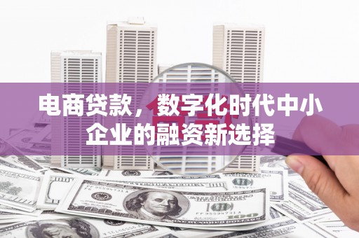 金溪电商贷款，数字化时代中小企业的融资新选择