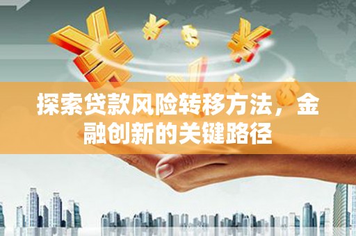 金溪探索贷款风险转移方法，金融创新的关键路径