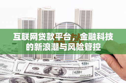 金溪互联网贷款平台，金融科技的新浪潮与风险管控