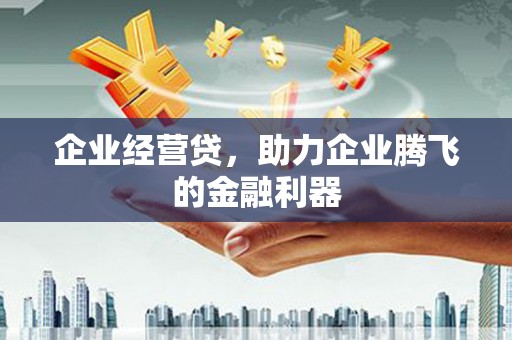 金溪企业经营贷，助力企业腾飞的金融利器