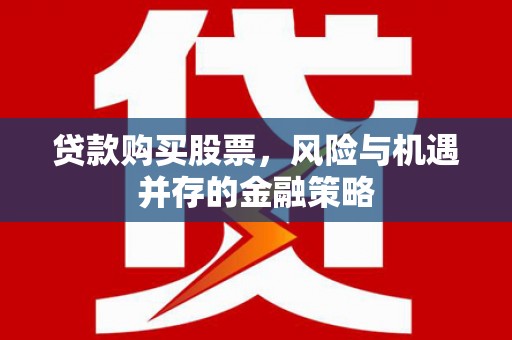 金溪贷款购买股票，风险与机遇并存的金融策略