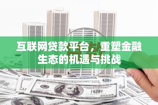 金溪互联网贷款平台，重塑金融生态的机遇与挑战