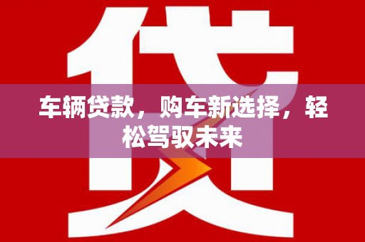 金溪车辆贷款，购车新选择，轻松驾驭未来