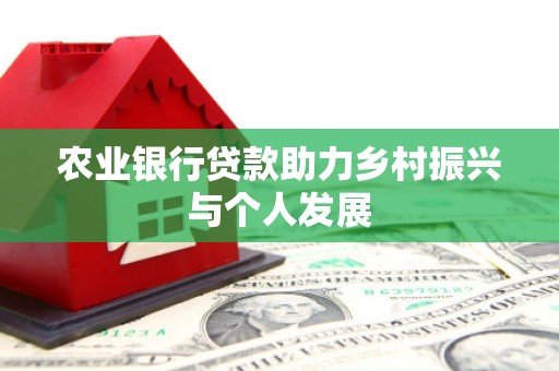金溪农业银行贷款助力乡村振兴与个人发展