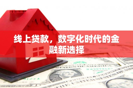 金溪线上贷款，数字化时代的金融新选择