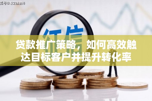 金溪贷款推广策略，如何高效触达目标客户并提升转化率