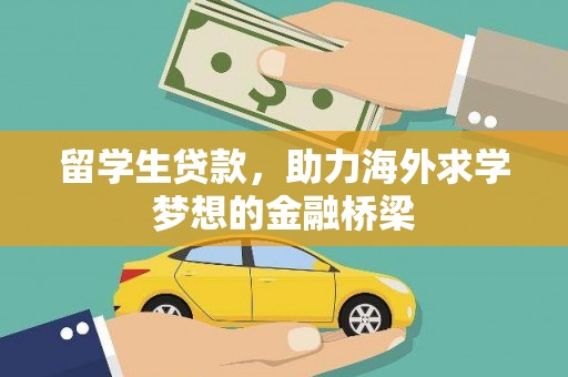 金溪留学生贷款，助力海外求学梦想的金融桥梁