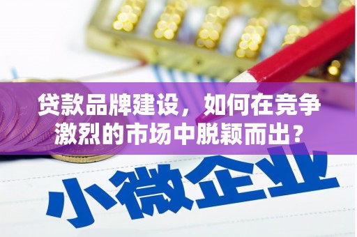 金溪贷款品牌建设，如何在竞争激烈的市场中脱颖而出？