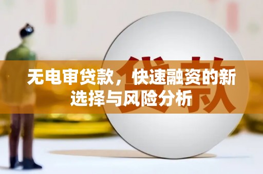 金溪无电审贷款，快速融资的新选择与风险分析