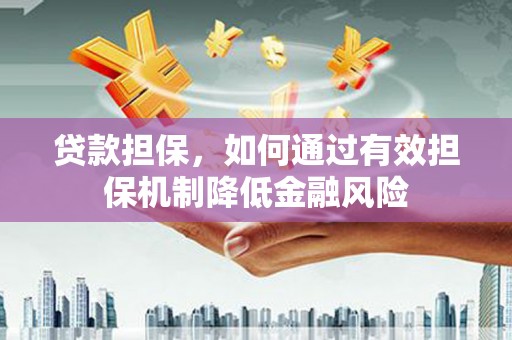 金溪贷款担保，如何通过有效担保机制降低金融风险