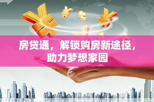 金溪房贷通，解锁购房新途径，助力梦想家园