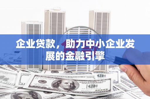 金溪企业贷款，助力中小企业发展的金融引擎
