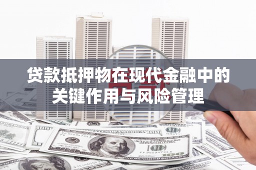 金溪贷款抵押物在现代金融中的关键作用与风险管理