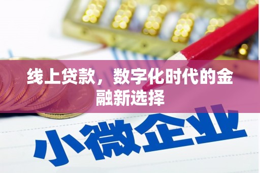 金溪线上贷款，数字化时代的金融新选择