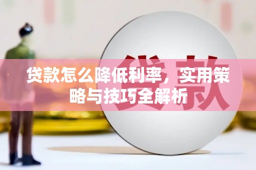 金溪贷款怎么降低利率，实用策略与技巧全解析